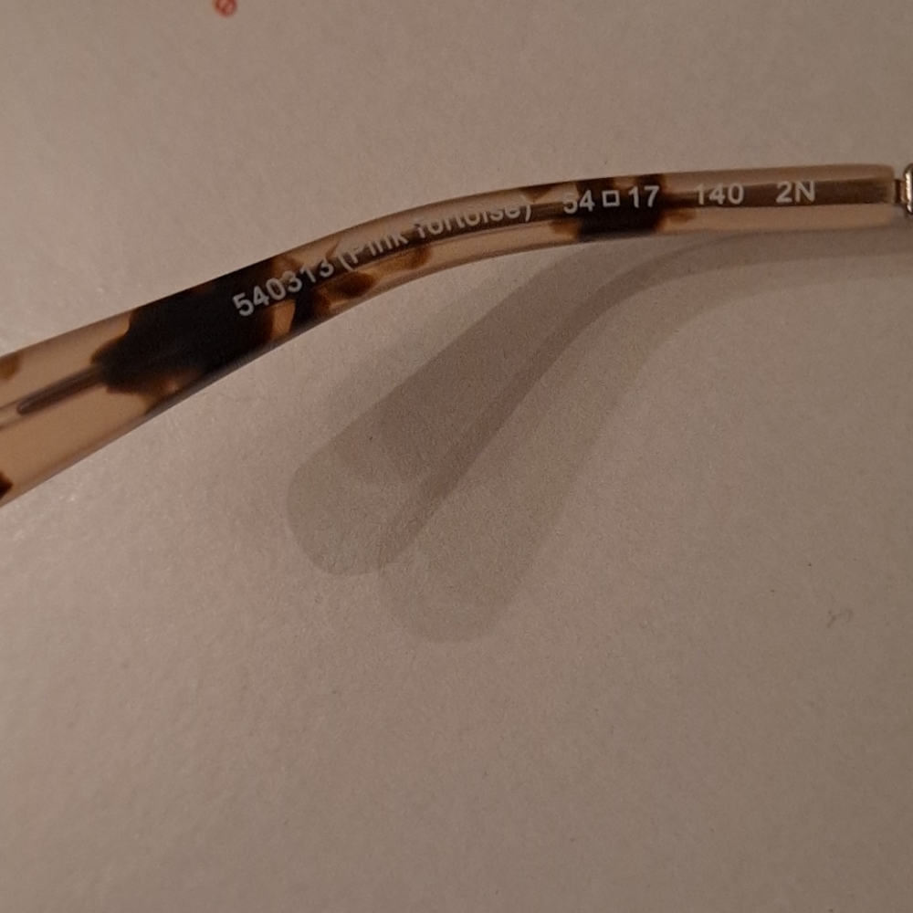 Coach pink tortoise cat eye glasses - Picture 3 of 4